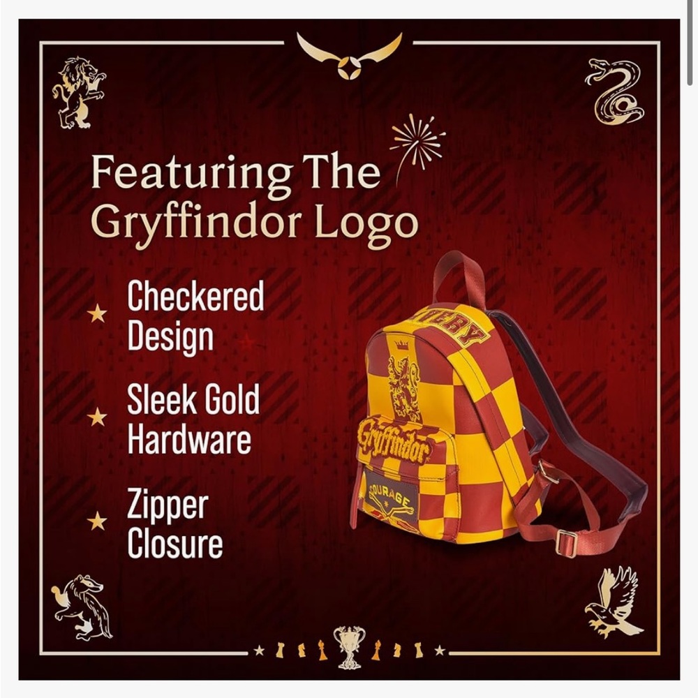 Harry Potter Gryffindor mini backpack - Picture 6 of 6